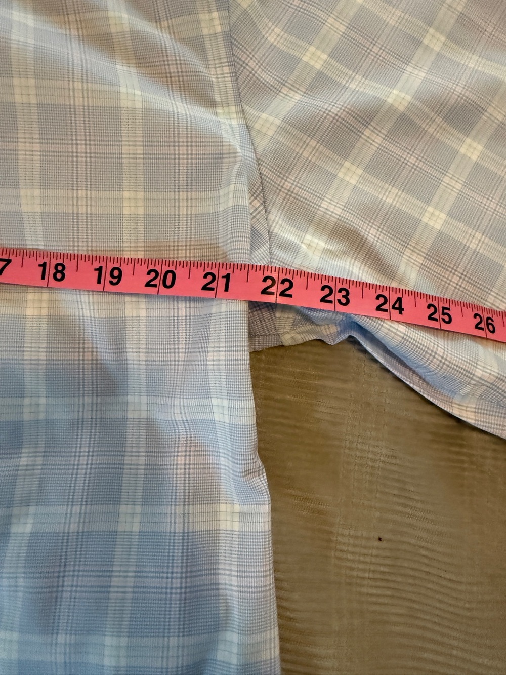 Jos. A. Bank Light Blue Plaid Dress Shirt - XL - Picture 11 of 11
